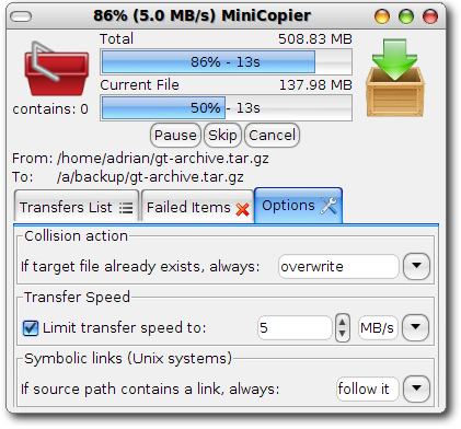 MiniCopier Screenshot